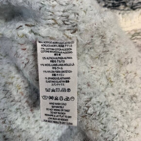 Free People alpaca wool blend long sleeve half button color pop sweater - Picture 8 of 10